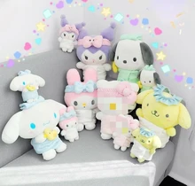 Best Seller Cartoon Stuffed Plush Toys San and Rio Plush Toys Kulomi My Melodii Stuffed Custom Plush Toys for Kids