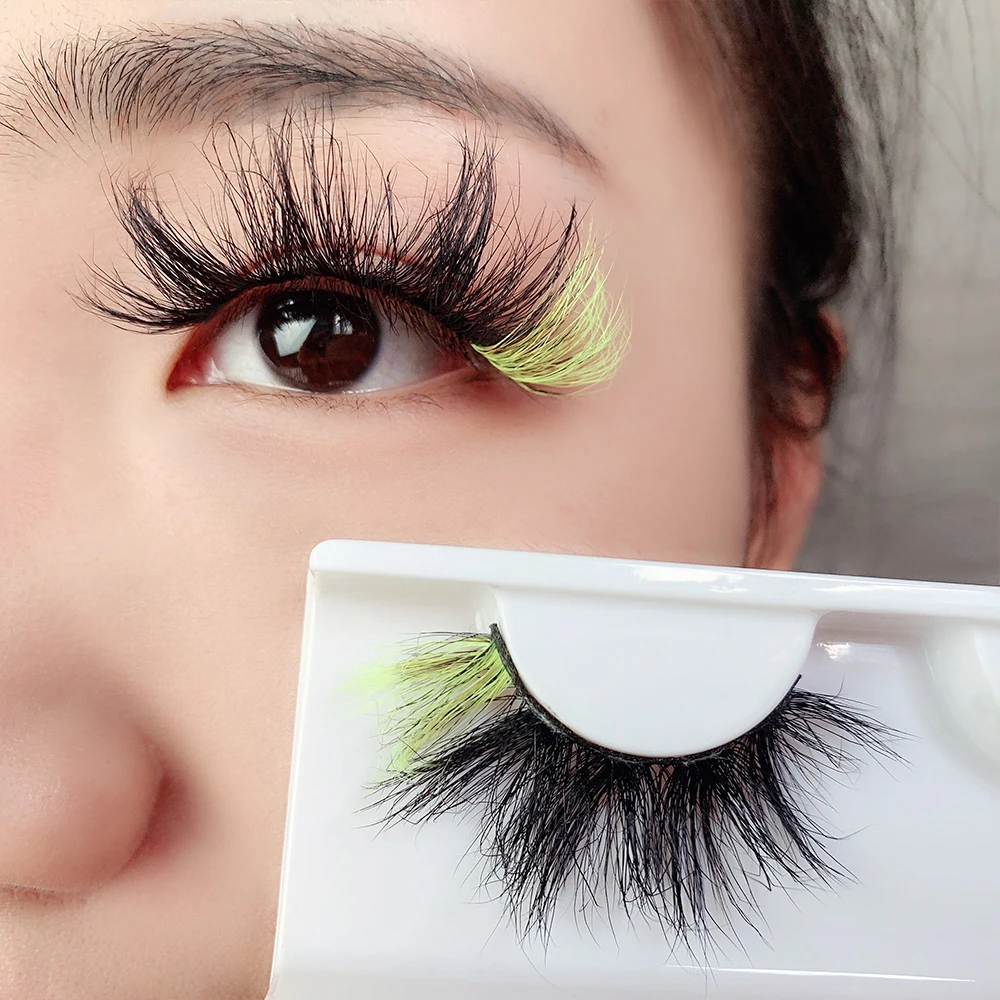 Lastrose Colored 3d Mink Eyelash Fluffy Lashes3d Wholesale Vendor Color