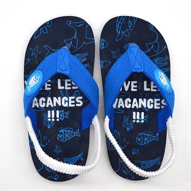 Пользовательский логотип Дизайнерские летние Мультяшные милые детские шлепанцы Тапочки