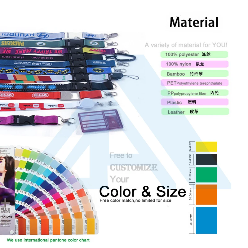 High Quality Custom Printing Logo Neck Polyester Lanyards With Logo Custom for Promotional