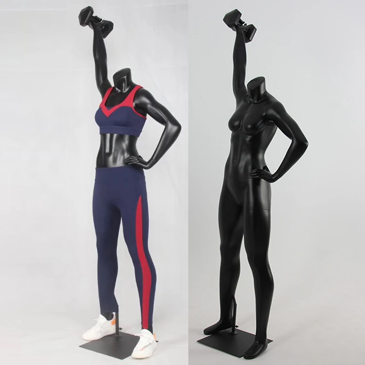 Оптовая продажа манекен из стекловолокна без головы для больших мышц женский спортивный костюм фитнеса