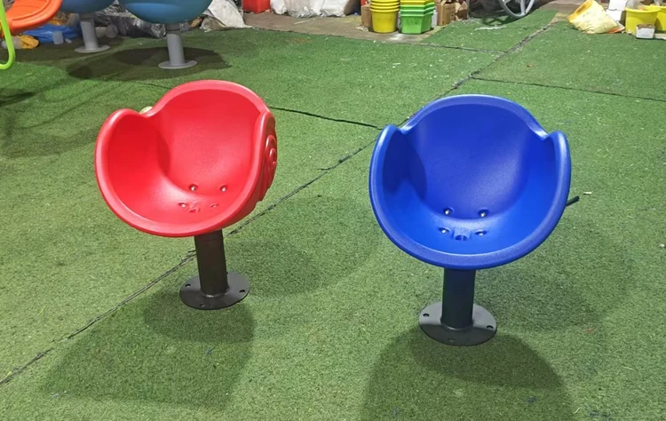 Indoor Outdoor Children's Swivel Seats McDonald's Plastic Play Sets Parks Schools Children's Playgrounds Snail swivel chair