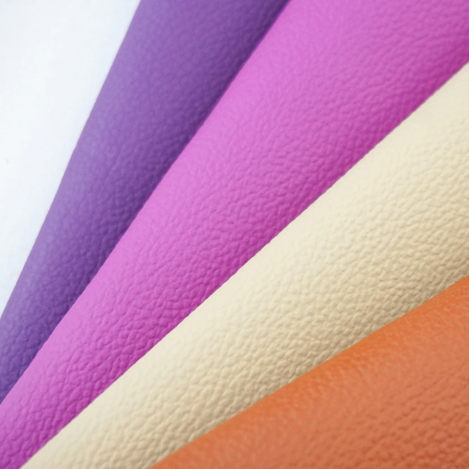 Colourful Textured Faux Leather with Eco-Friendly Microfiber Synthetic Pattern