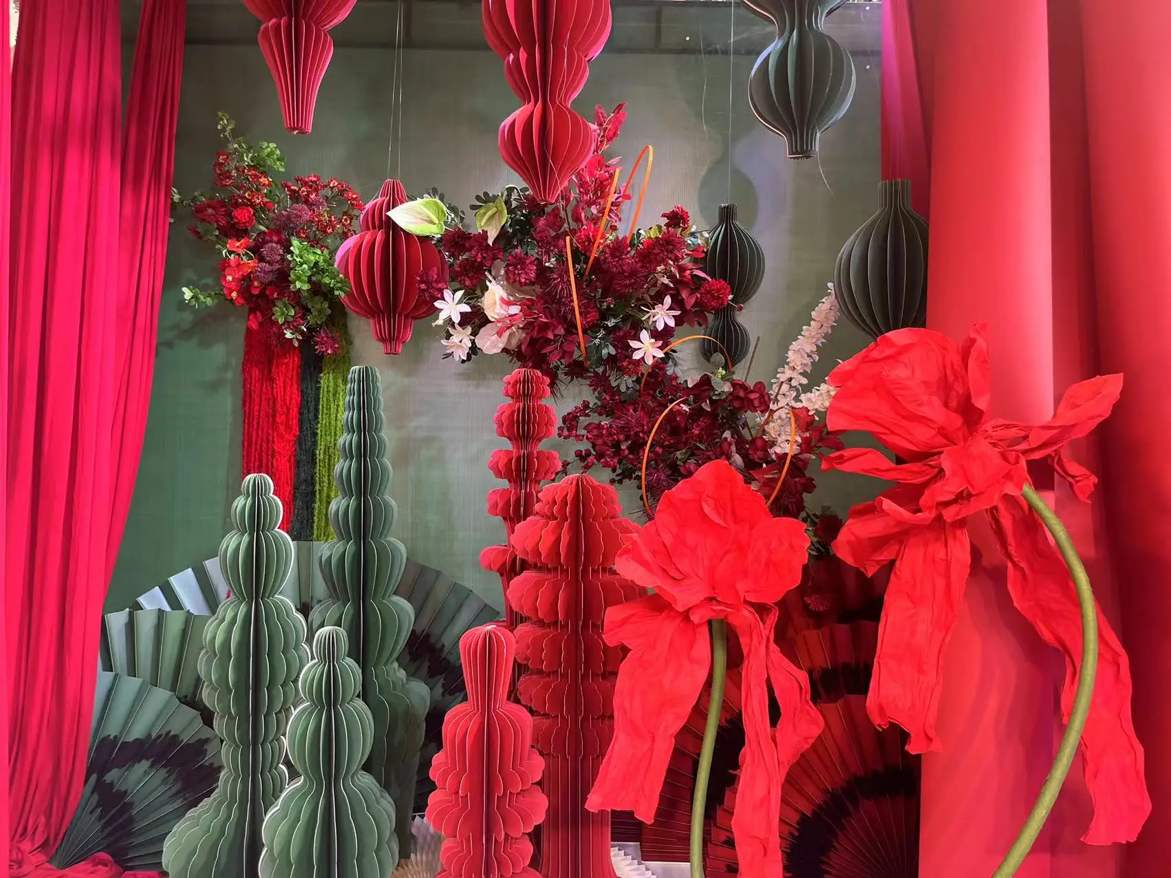 V45 Wedding Supplier Artificial Flowers Large Size Paper Giant Flowers