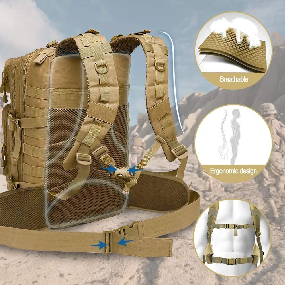 Train a Medium Pack Train the Assault Pack Camping Hiking Backpack Escape Camouflage Backpack