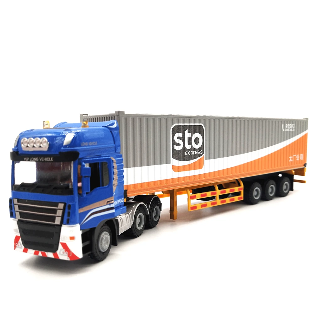 28cm EV Cargo container truck model gifts 1:50 Truck model O.A.S ship model