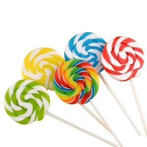 Wholesale Custom Children's Day Gift Snacks Boxed Internet Celebrity Multicolor Fruit Flavor 25g Lollipop Sweet Hard Candy