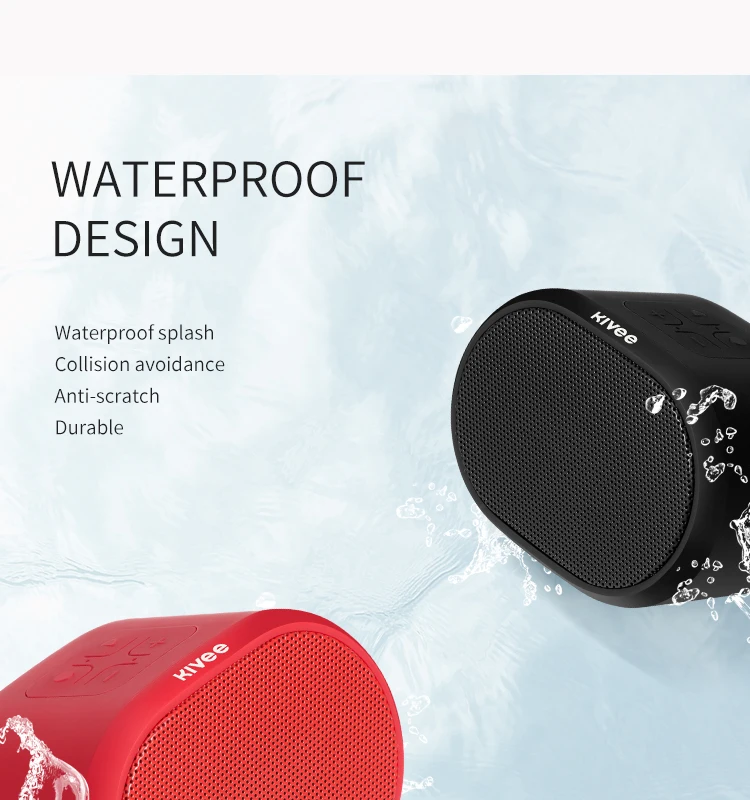 KIVEE High fidelity wireless portable with cheap price blue tooth portable audio bt portable waterproof blue tooth speaker - ANKUX.COM