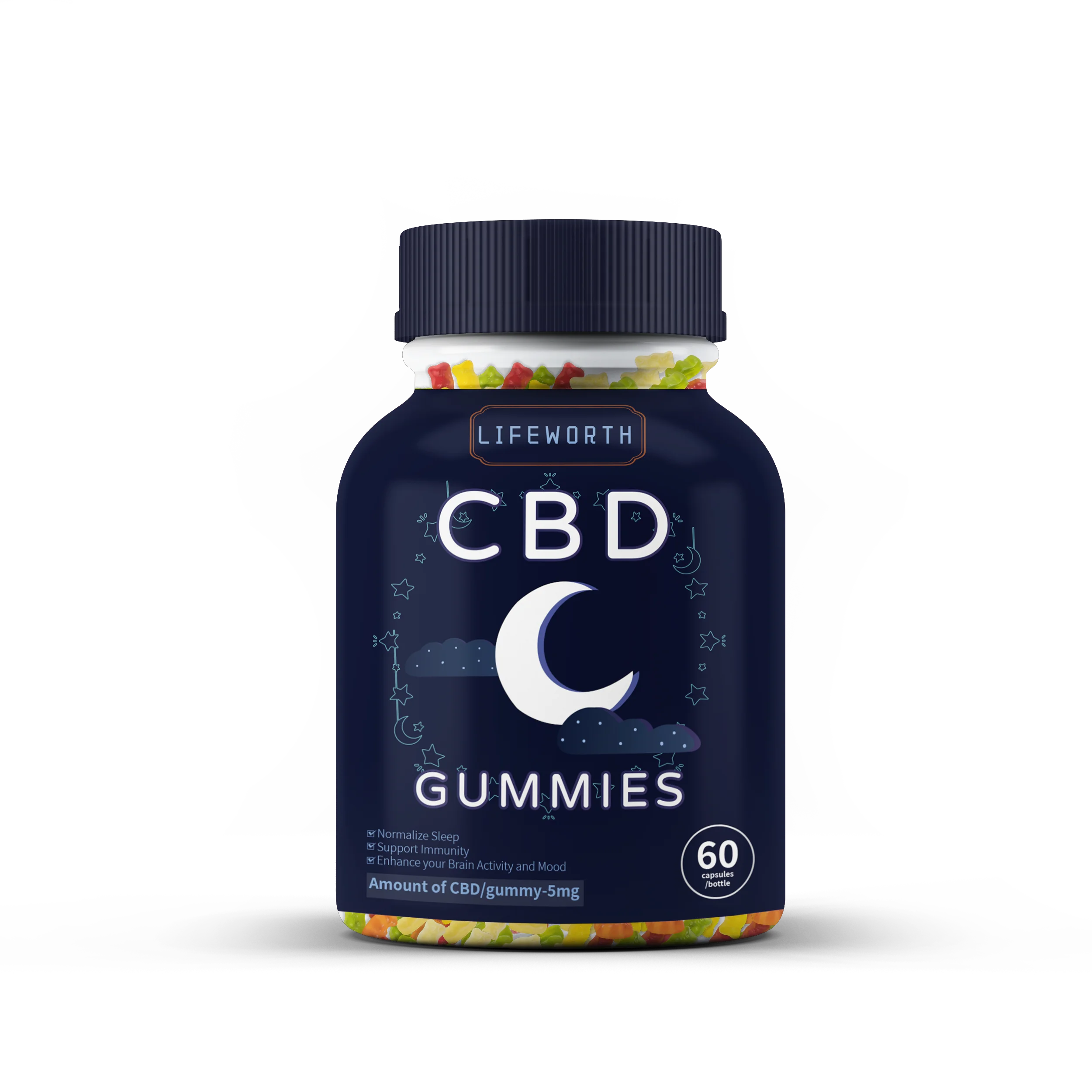 Lifeworth средство для ухода за здоровьем широкого спектра, мелатонин, пеньковые жевательные игрушки