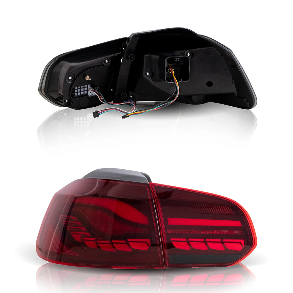 Vland Sequential Tail lights Full LED Rear Lamp Assembly With Brake DRL Fog Lights For Volkswagen MK6 2008-2013 manufacture