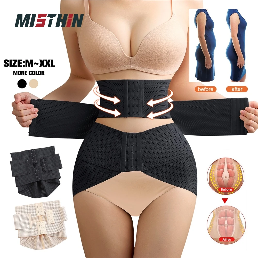 Wholesale Waist Trainer Shaper Women Full Body Plus Size Double Belt Trimmer Wrap Girdle Corset Tummy Control Shaperwear