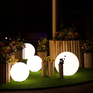 New Design Light Sensor LED RGB Solar Floating Ball Pool Light for Outdoor Christmas Pool Decorations