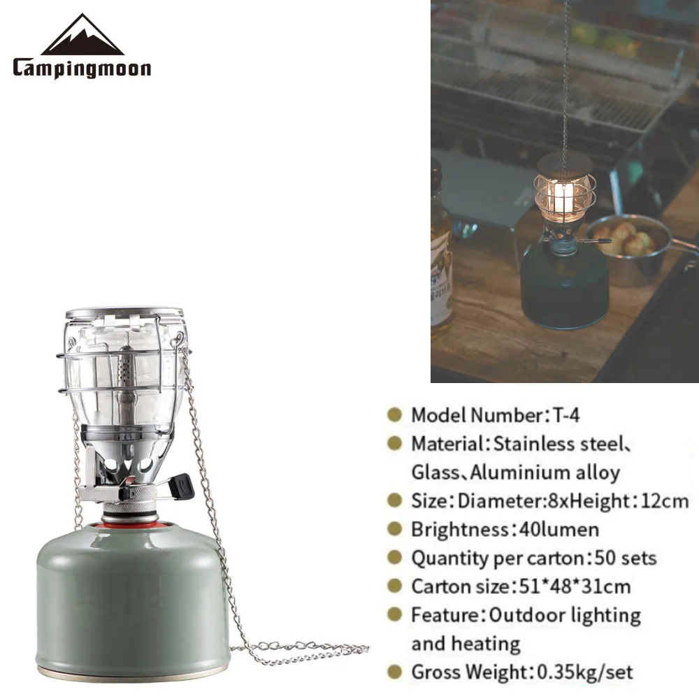 Portable Backpack Outdoor Patio Camping Hiking Sports Luminaire Gas