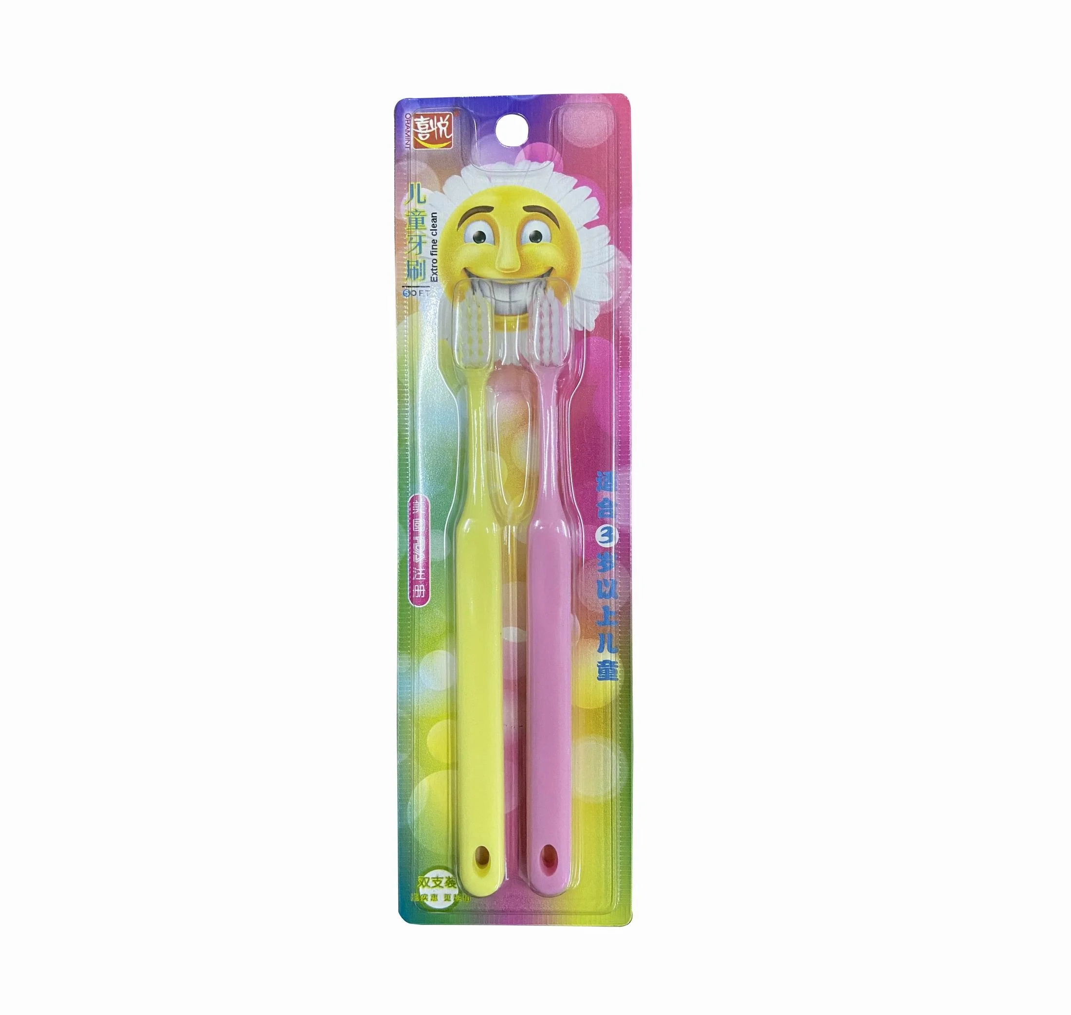 ISO CE approved high quality soft bristles 2pc kids toothbrush set