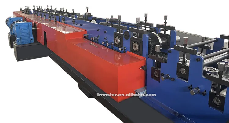 Automatic Quickly Change Steel Frame Channel Punch Holes C Z Purlin Roll Forming Machine