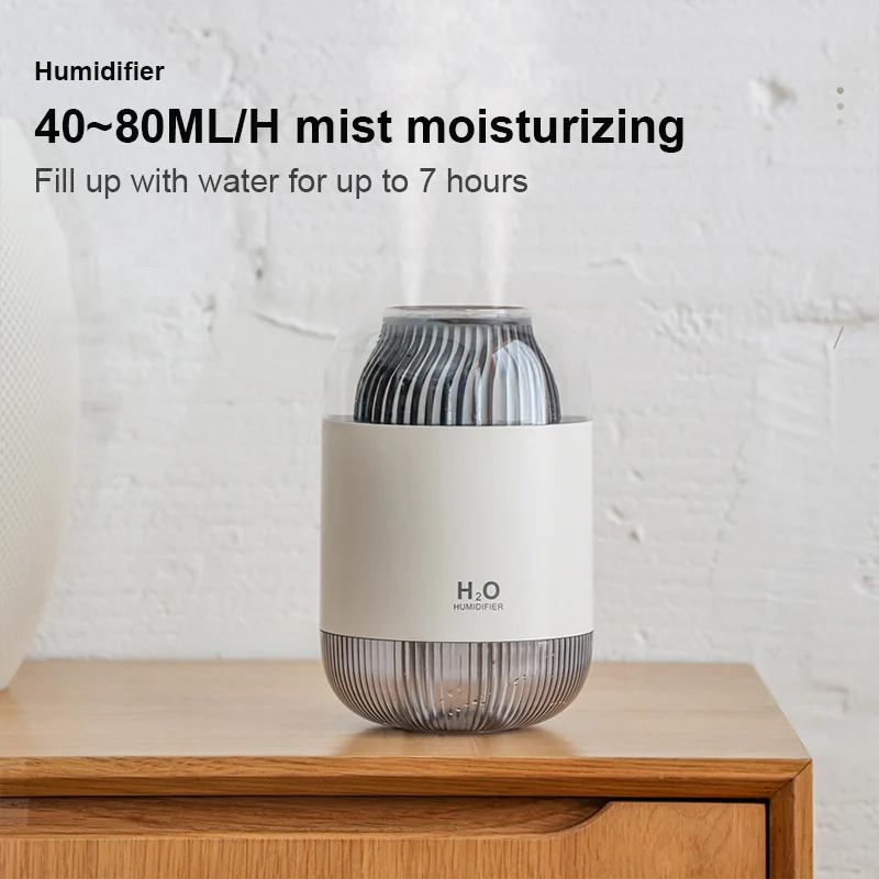 Household 1000ml Mini Humidifier USB Charging Cold Mist Evaporator Personal Space Air Humidifier Diffuser