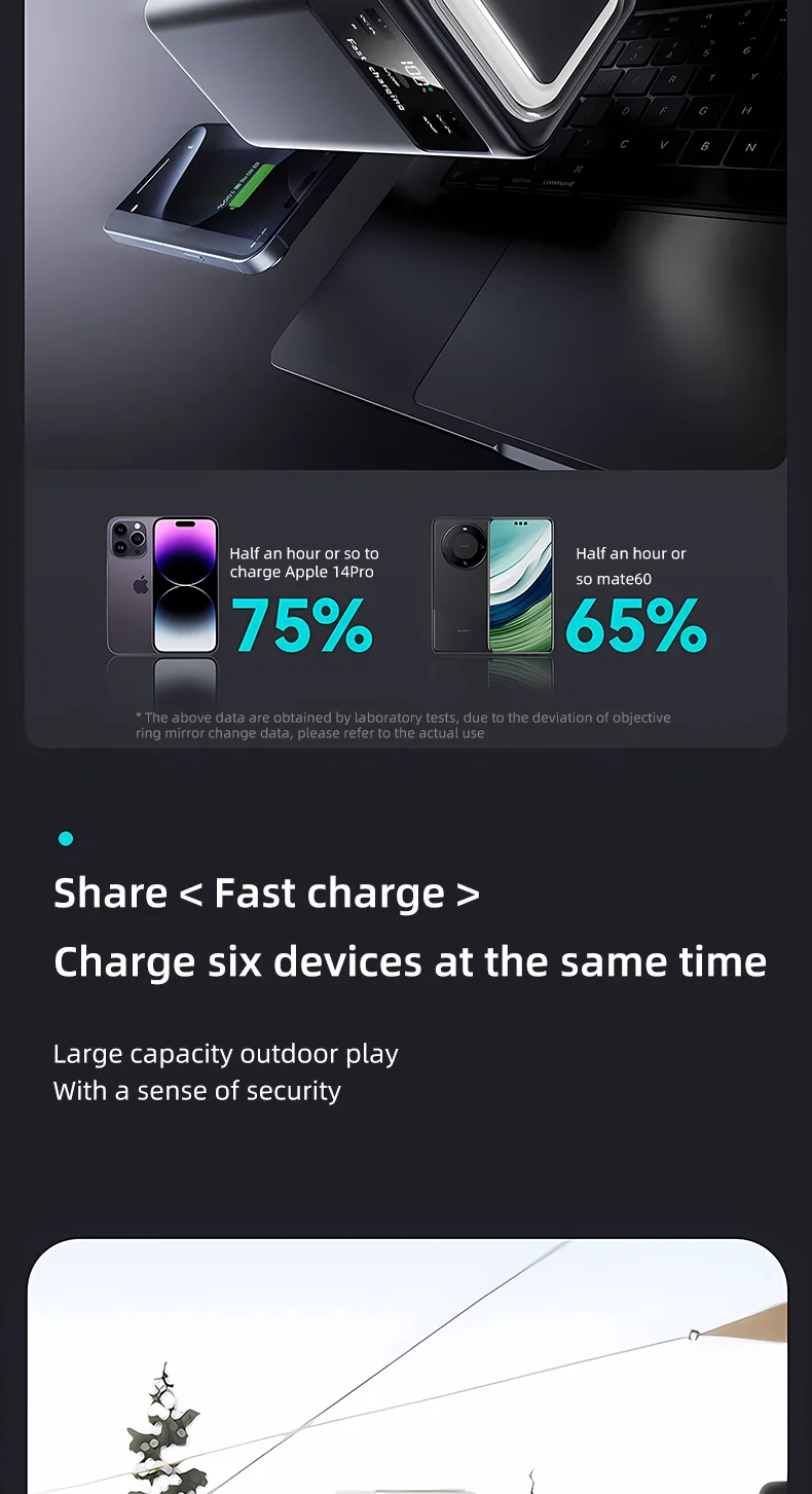 30,000mAh Rechargeable Portable Power Bank - Image 5