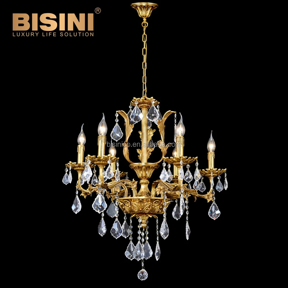 Quality Home Lighting Hanging Lamp Luxury Antique Super Large Classic Chandelier Italy Elegant Golden Brass Leafs Pendant Light
