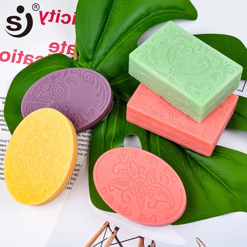 DIY 3D 6 Forms Oval and Square Rectangle Soap Mould Handmade Craft Flowers Bathroom Kitchen Soap Molds
