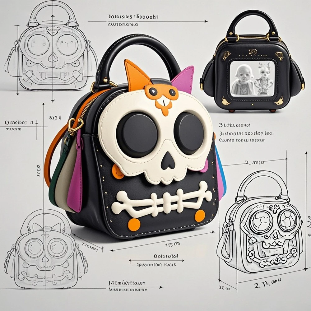 9780 TV Shape Gothic Ita Bag Shoulder Bag Halloween Backpack Fun Clear Amazon.com: fancybag Women TV Shape Gothic Ita Bag Shoulder  main image 4