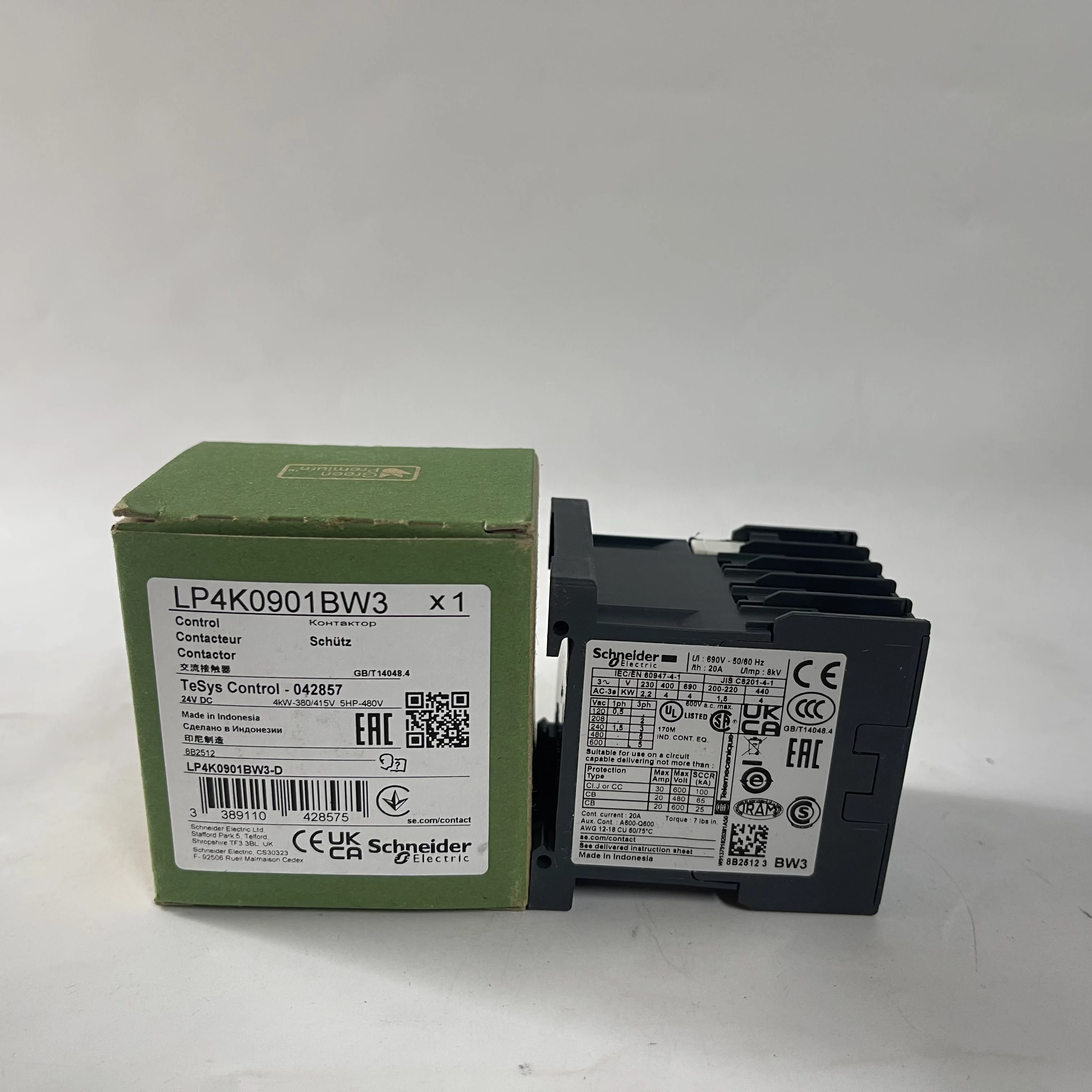 Schneider Contactor LP4K0901BW3 Schneider Contactor LP4K0901BW3