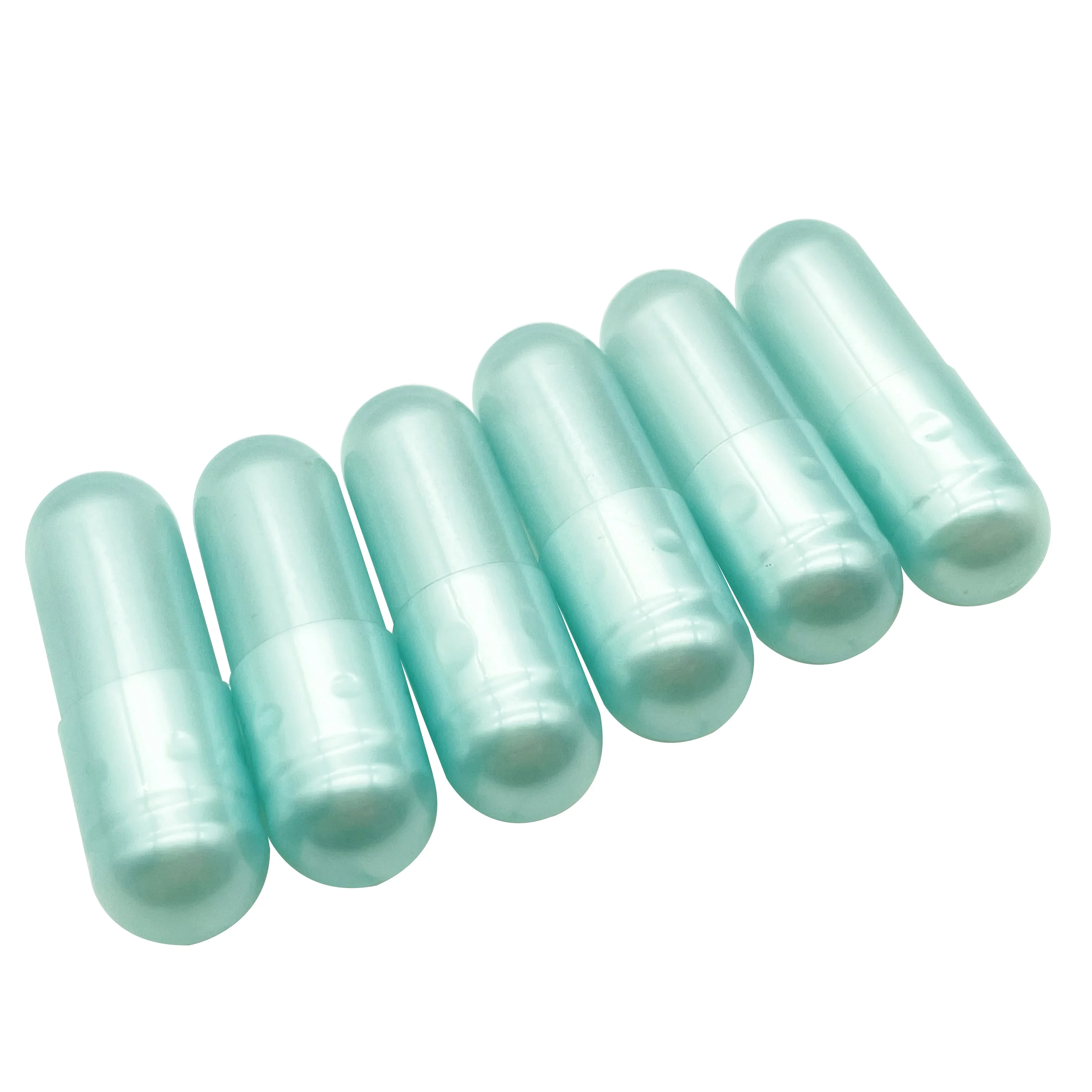 Биоразлагаемые пустые желатиновые капсулы прозрачные твердые чистые Прозрачные гранулы с гранулами порошка