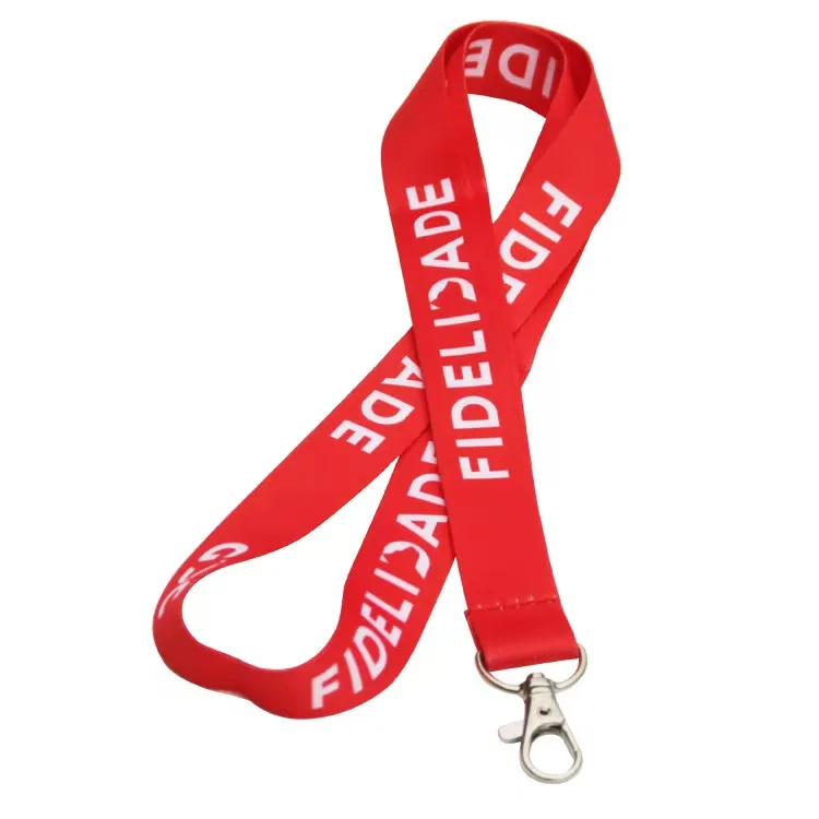 Customised Promotional Silk Screen Printing ID Card Holder Neck Lanyards Custom Logo Anime Polyester preview 2