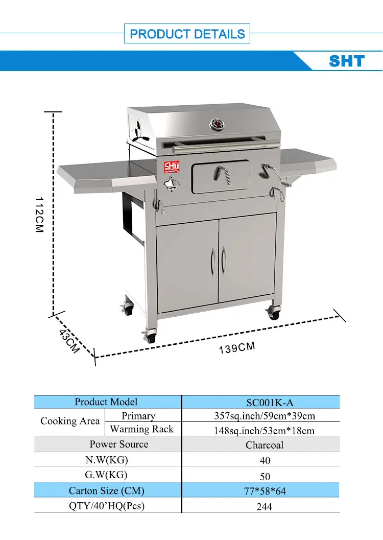 Chinese Luxury Tabletop Kebab Yakiniku Bbq Barbecue Charcoal Grill For