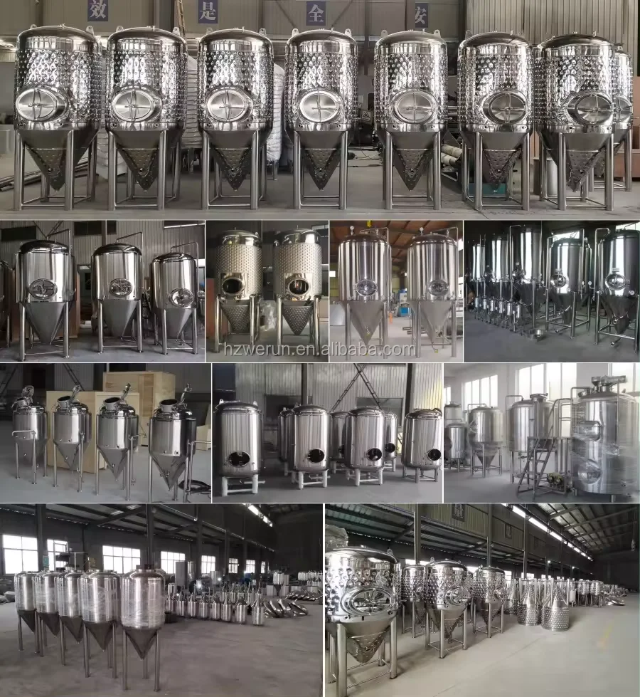 1000l Jacket Double Layer Conical Fermenter,Large Beer Brewery ...