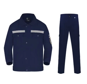 Reflecte Oil and Water Resistant Safety Protection Clothes  Mechanical Workers Jacket and Pant Uniform
