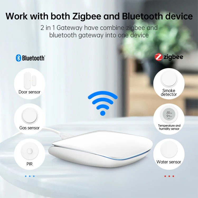 AVATTO Smart Home Assistant Tuya Zigbee3.0 Smart Gateway Hub WiFi BLE Mesh APP Remote Control