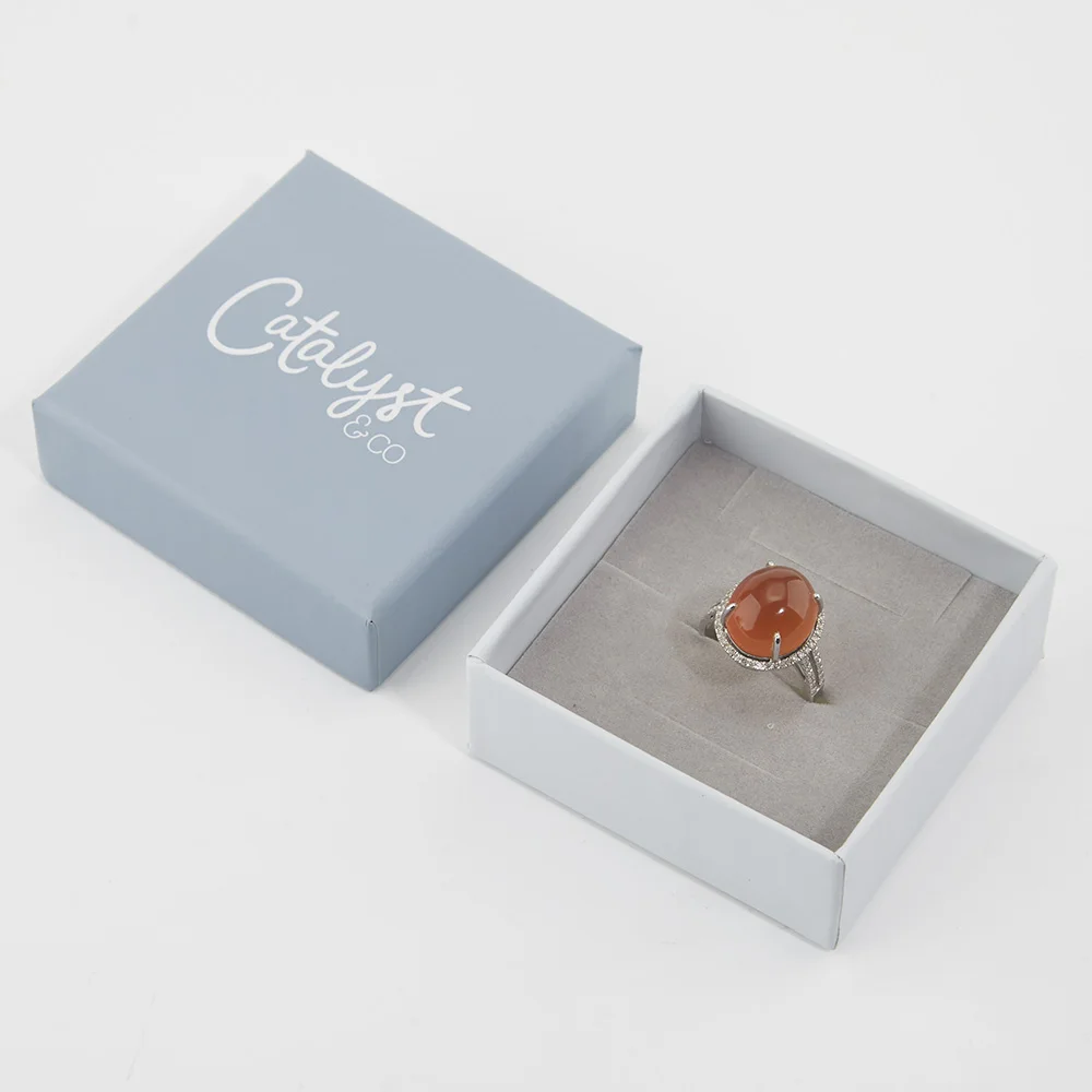 Luxury Men's Wedding Jewelry Box | Custom Printed Cardboard Earring Case | Counter Display Packaging for Groomsmen Gifts