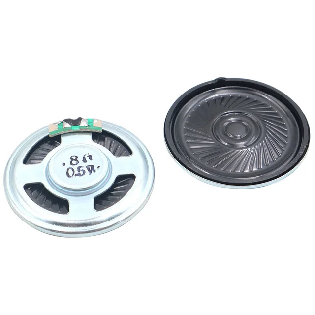 40MM 8Ohm 0.5W Woofer  Speaker 40 MM 8 Ohm 0.5 Watt Loudspeaker for Arduino Environmental Protection Material loud Voice