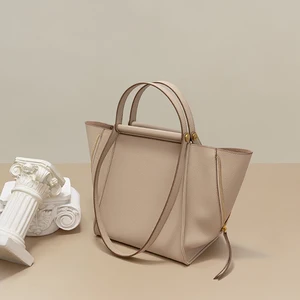 Lichee Pattern Large Retro Composite Package Women Genuine Leather Tote Bag Big Commute Fashion Handbags Cow Leather