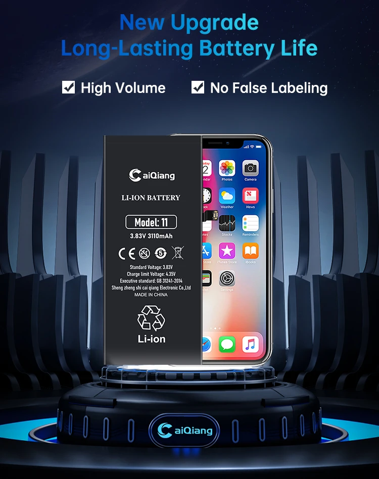 Factory Replacement Mobile Phone Battery For Iphone 6 7 8 8p X Xr Xs 11