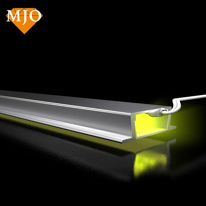 Фошань MJO OEM логотип алюминиевый профиль для светодиодной ленты светодиодная полоса канал для украшения шкафа линейный профиль свет