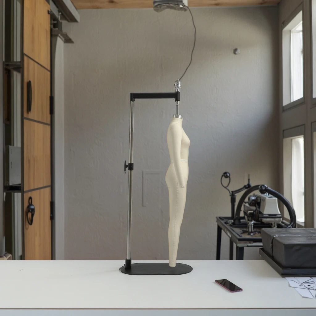 Beifuform Female Mini 1/2 Scale Tailor Mannequin Full Body EU Size 4 Dress Form with Removable Arms & Pin Features