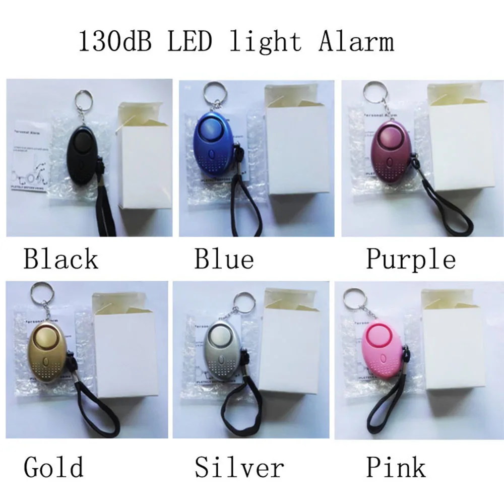 130db Alarms Keychains Led Portable Emergency Sos Security Self Defense ...