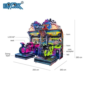 Coin Operated Dynamic Moto Super Motorcycle Game Console Arcade Simulator Racing Motor Video Arcade Console Racing Game Console