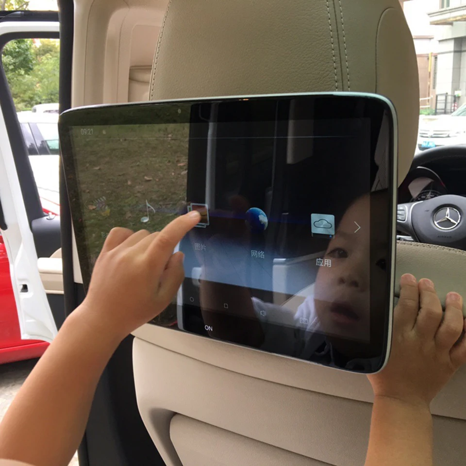 Car Touch Screen Headrest LCD Monitors Tablets 11.6 Inch Android for Mercedes W204 W203 W211 Sprinter GLA GLE CLA C300 V260 W177