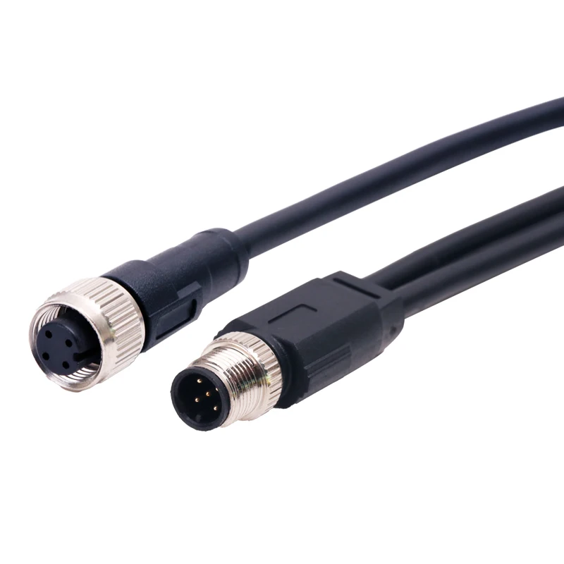 Female To Female M8 Waterproof Connector 3 Pin REACH With Cable