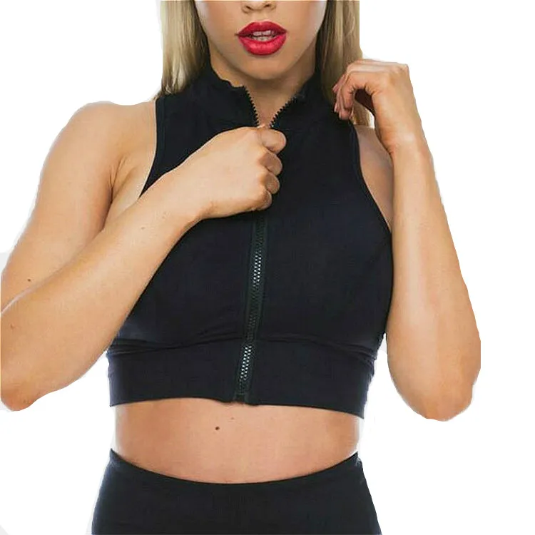 zip up activewear top