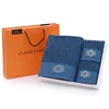 Blue crown towel