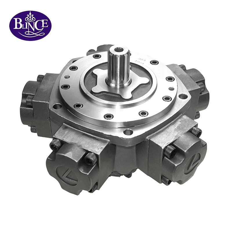 Low-speed High Torque Intermot IAM LED LD3-350 Haft and Connecting Rod Internal Spline Five Star Hydraulic Radial Piston Motor