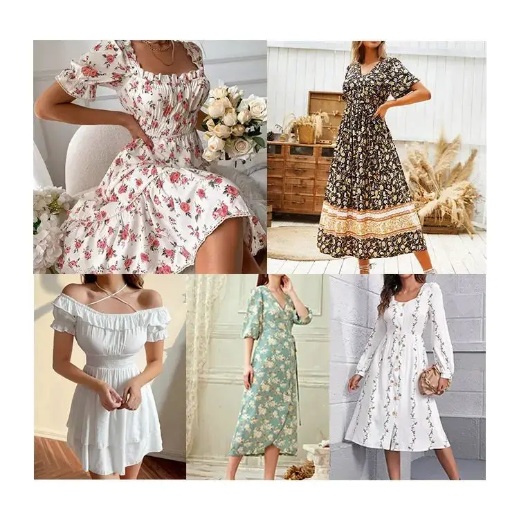 Brand Bulk Apparel Big Discount Womens Dress Liquidation Stock