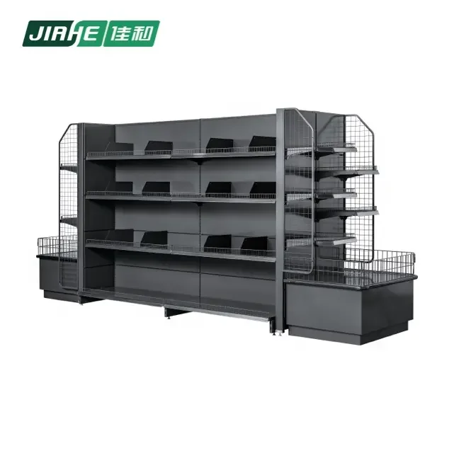 Double Sided Shelving System Wire Display Store Fixture Shopfitting ...