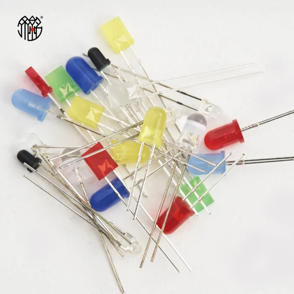 Factory Supply Round and Square Head Straight Plug LED 3MM, 5MM, 8MM, 10MM RGB Two-Color Magic Color Light Emitting Diode