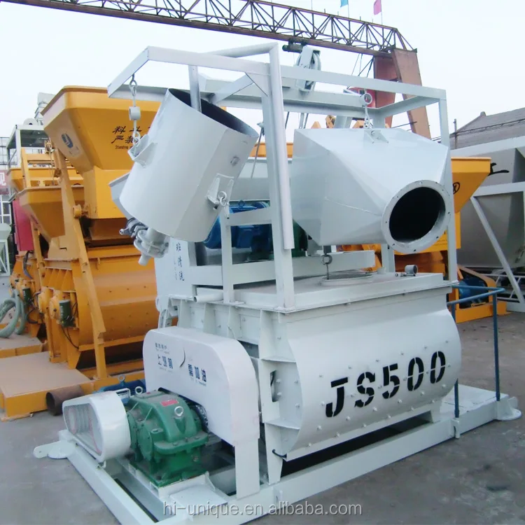 JS500 Small Cement Mixer JS500 Concrete Mixer Twin Shaft