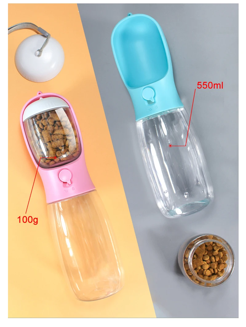 Plastic Pet Water Bottle Leak Proof Portable Sports Dog Travel Outdoor