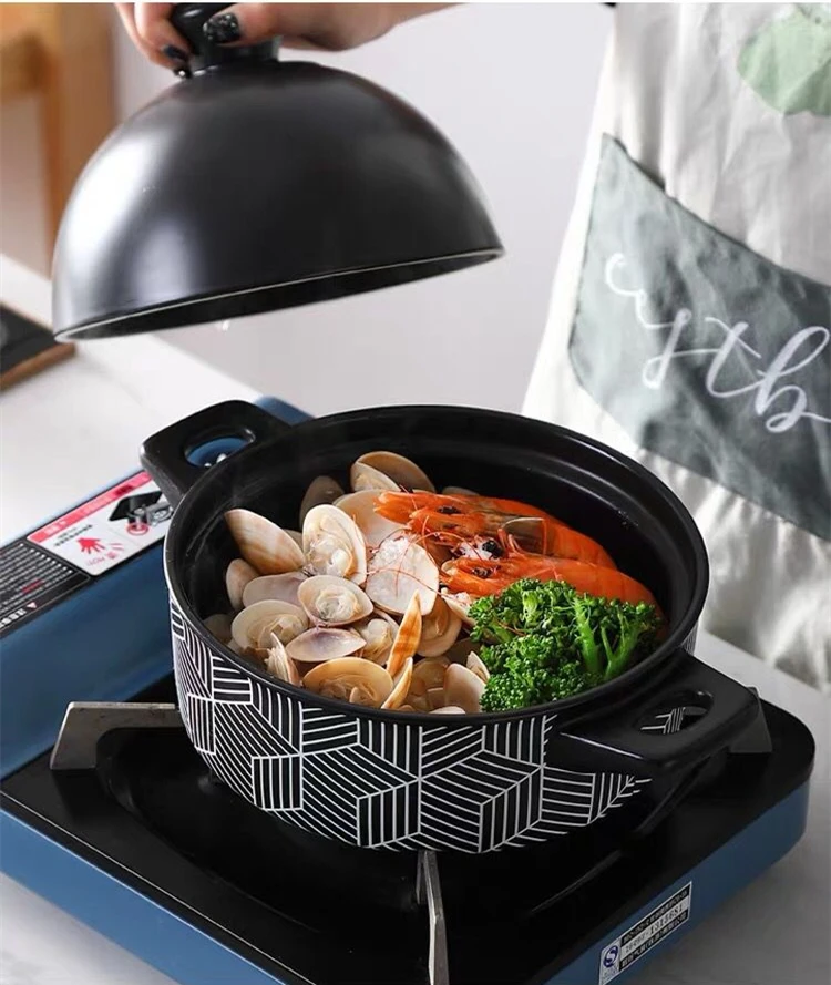 4pc New Fashion Design Domestic Top Quality Nonstick Ceramic Soup Pot Custom Logo Milk Pan Pot
